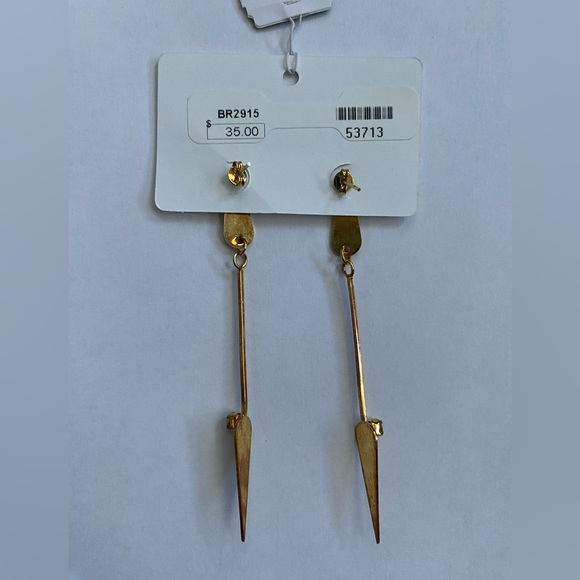 NWT Monkee’s Drop Triangle Earrings - Picture 3 of 3